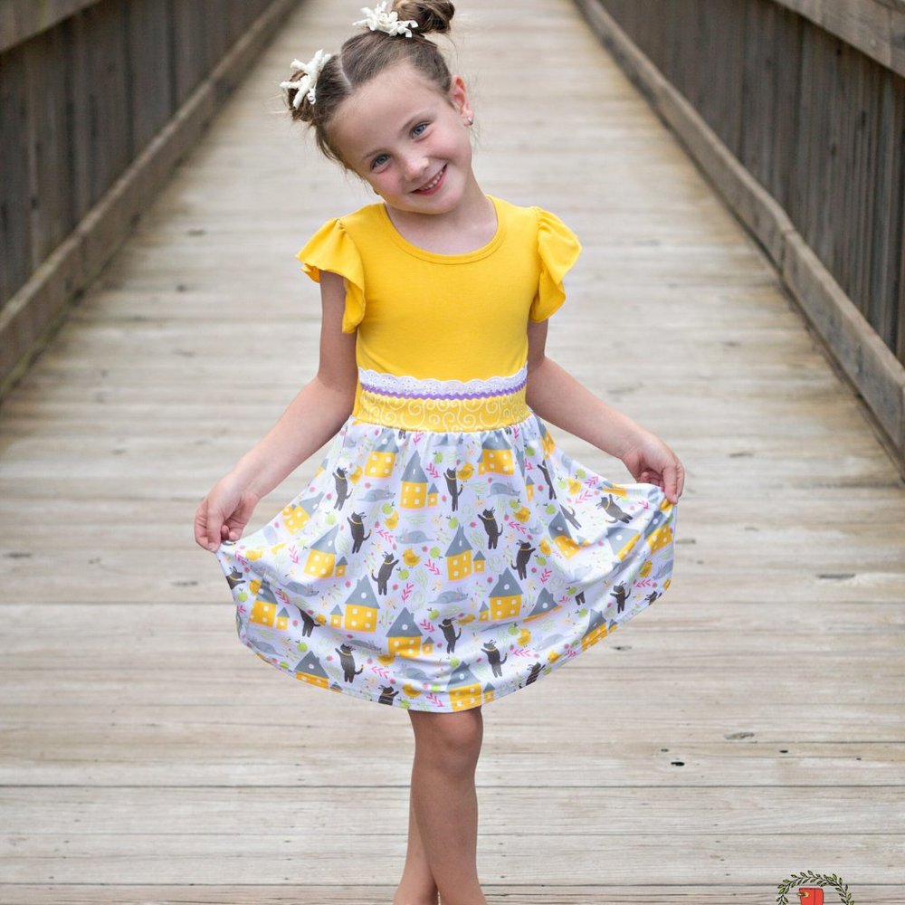 House and Pooch Dress by Wellie Kate